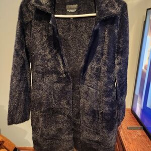 Liverpool Plush Black Open Cardigan Sweater